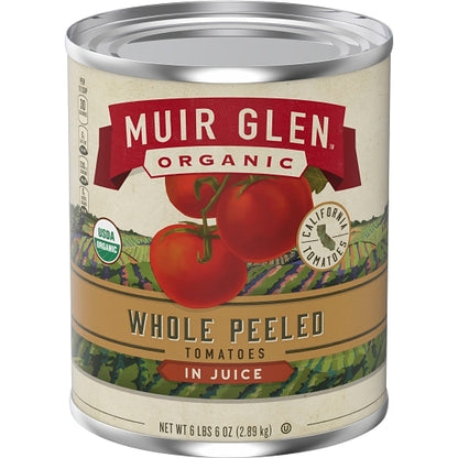 Muir Glen Organic Whole Peeled Tomatoes, 6 x 102 oz Case - DOT product image 3