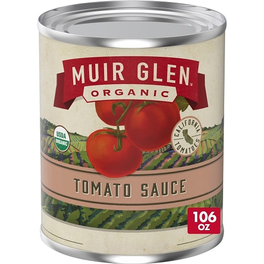 Muir Glen Organic Tomato Sauce, 6 x 106 oz Case - Condiments & Sauces