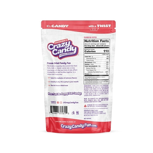 Crazy Candy Rainbow Bites, 12 x 5.1 oz Case - Candy & Confections - image 2