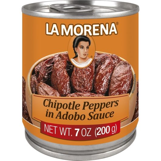 La Morena Chipotle Pepper in Adobo Sauce, 24 x 7 oz Case - Spices Seasonings