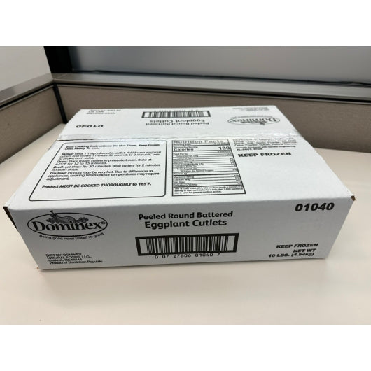 Dominex Battered Eggplant, 1 x 10 lb Case - Pantry Ingredients