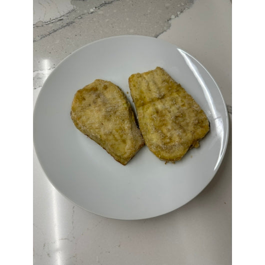 Dominex 3/8" Peeled & Battered Naples EGGPLANT, 1 x 10 lb Case - DOT product image 5