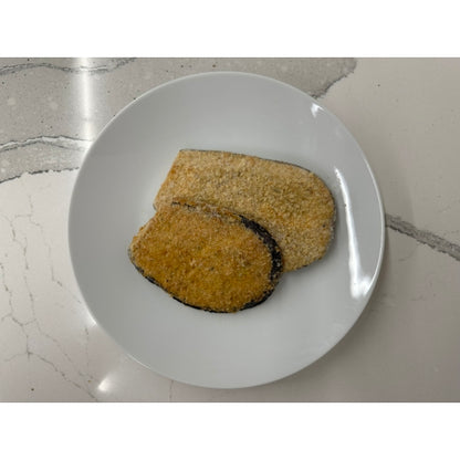 Dominex 1/4" Skin On Breaded Naples Eggplant, 1 x 10 lb Case - DOT product image 2
