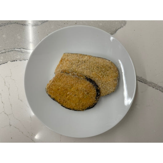 Dominex 1/4" Skin On Breaded Naples Eggplant, 1 x 10 lb Case - DOT product image 5