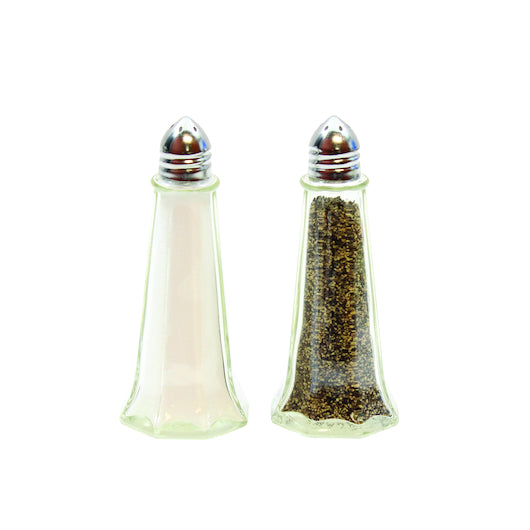 Tablecraft 1 Ounce Eiffel Salt and Pepper Chrome Top Glass Shaker, 1 x 24 each Case - DOT product image 2