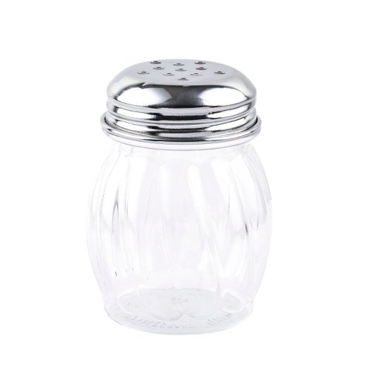 Tablecraft 6 Ounce Swirled Cheese Shaker, 1 x 12 each Case - Tabletop Supplies
