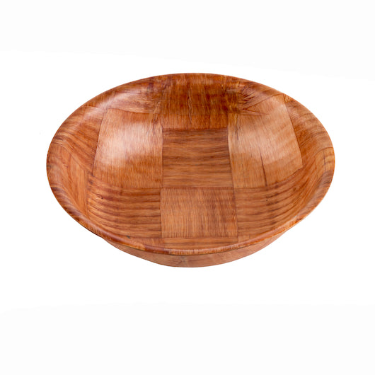 Tablecraft 8 Inch Wovenwood Mahogany Bowl, 1 x 12 each Case - Plates Bowls