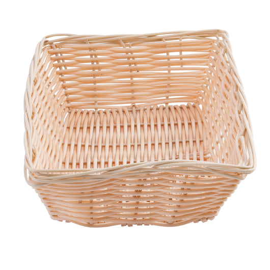 Tablecraft 9 Inch X 6 Inch X 2.5 Inch Rectangle Natural Basket, 1 x 12 each Case - Fast Food Baskets & Trays