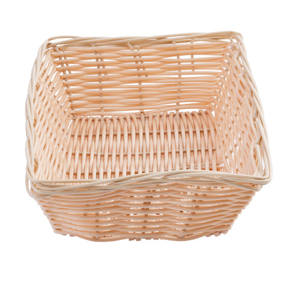 Tablecraft 9 Inch X 6 Inch X 2.5 Inch Rectangle Natural Basket, 1 x 12 each Case - Fast Food Baskets & Trays