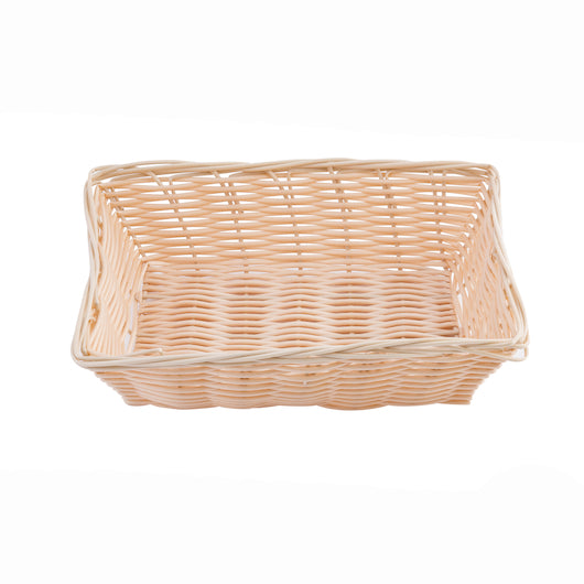 Tablecraft 9 Inch X 6 Inch X 2.5 Inch Rectangle Natural Basket, 1 x 12 each Case - GS1 product shown out of package
