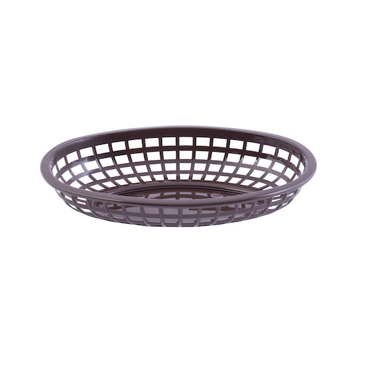 Tablecraft 9.375 Inch X 6 Inch X 1.375Classic Oval Brown Basket, 1 x 36 each Case - Guest Checks & Register Rolls