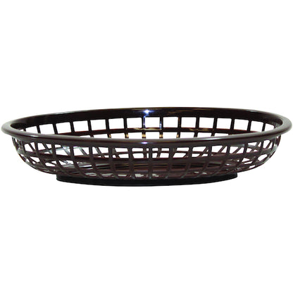 Tablecraft 9.375 Inch X 6 Inch X 1.375Classic Oval Brown Basket, 1 x 36 each Case - DOT product image 4