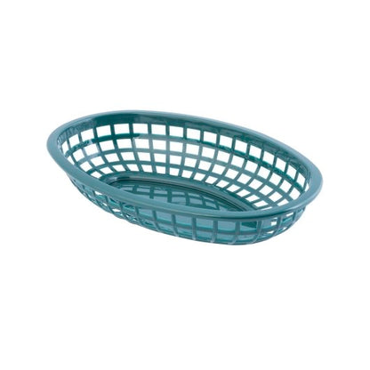 Tablecraft 9.375 Inch X 6 Inch X 1.375 Oval Classic Oval Forest Green Basket, 1 x 36 each Case - DOT product image 4