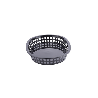 Tablecraft 10.5 Inch X 7 Inch X 1.5 Inch Chicago Oval Platter Black Basket, 1 x 36 each Case - DOT product image 3