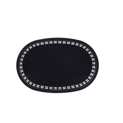 Tablecraft 10.5 Inch X 7 Inch X 1.5 Inch Chicago Oval Platter Black Basket, 1 x 36 each Case - DOT product image 2