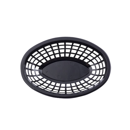 Tablecraft 8.5 Inch X 5.5 Inch X 2 Inch Black Oval Basket, 1 x 36 each Case - DOT product image 2