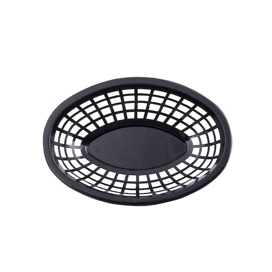 Tablecraft 8.5 Inch X 5.5 Inch X 2 Inch Black Oval Basket, 1 x 36 each Case - DOT product image 2