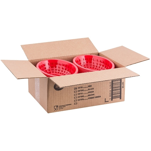 Tablecraft 7.75 Inch X 5.5 inch Oval Red Basket, 1 x 36 each Case - DOT product image 8