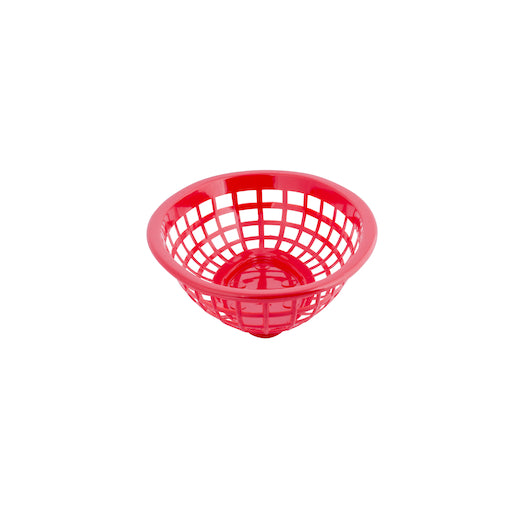 Tablecraft 7.75 Inch X 5.5 inch Oval Red Basket, 1 x 36 each Case - DOT product image 3