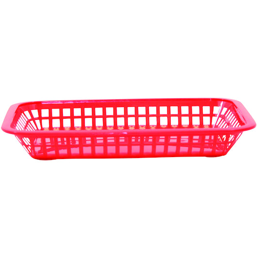 Tablecraft 10.75 Inch X 7.75 Inch X 1.5 Inch Grande Rectangular Red Plastic Basket, 1 x 36 each Case - DOT product image 5