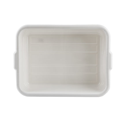 Tablecraft 7 Inch White Tote Box, 1 x 12 each Case - DOT product image 2