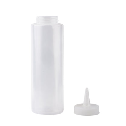 Tablecraft 8 Ounce Natural Cone Tip Clear Squeeze Bottle, 1 x 72 each Case - DOT product image 4