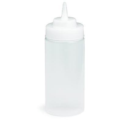Tablecraft 16 Ounce Natural Widemouth Squeeze Bottle, 1 x 24 each Case - Squeeze Bottles & Dispensers