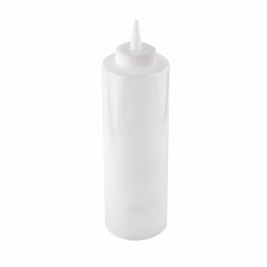Tablecraft 24 Ounce Natural Clear Squeeze Bottle, 1 x 12 each Case - Squeeze Bottles & Dispensers