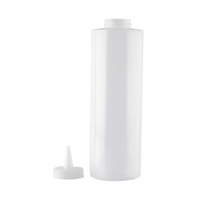 Tablecraft 24 Ounce Natural Clear Squeeze Bottle, 1 x 12 each Case - DOT product image 4