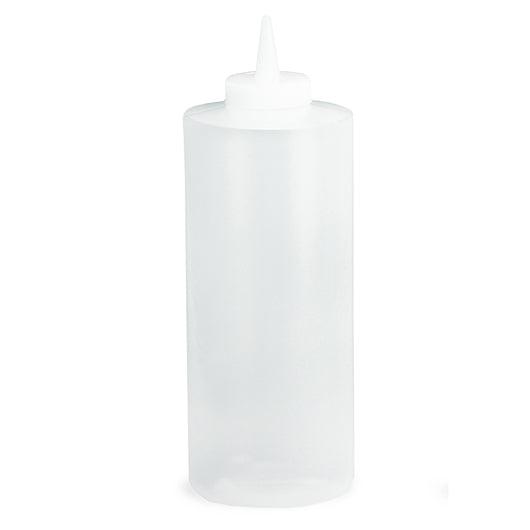 Tablecraft 32 Ounce Natural With Cone Top Squeeze Bottle, 1 x 12 each Case - Squeeze Bottles & Dispensers