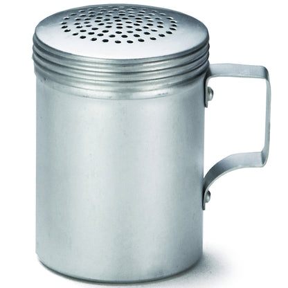 Tablecraft 10 Ounce Aluminum Dredge With Handle, 1 x 1 each Case - Kitchen Smallware