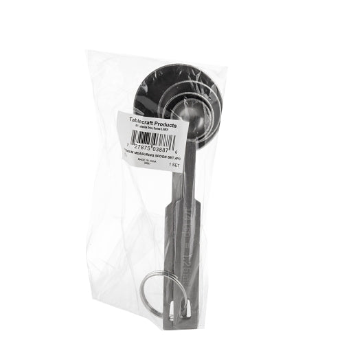 Tablecraft Premium 4 Piece Measuring Spoon Set, 1 x 1 ST Case - Kitchen Smallware