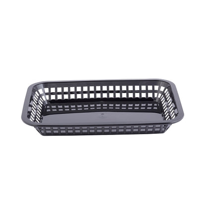 Tablecraft Cash & Carry Basket Grande Black, 1 x 12 ct Case - Fast Food Baskets & Trays