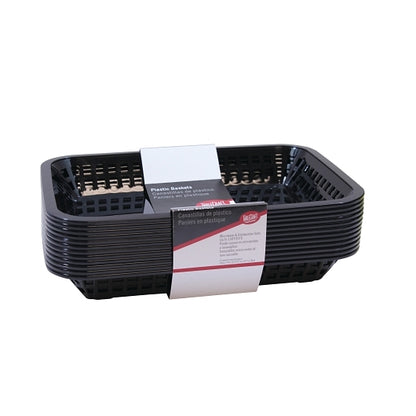 Tablecraft CASH & CARRY BASKET GRANDE BLACK, 1 x 12 ct Case - Alternate product angle or state
