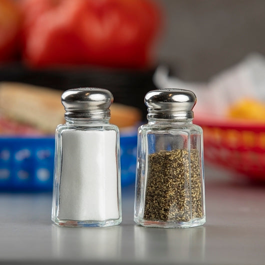Tablecraft SHAKER SALT & PEPPER GLASS 1 OUNCE, 4 x 12 ct Case - DOT product image 7