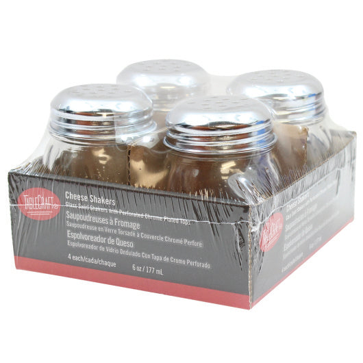 Tablecraft 6 Ounce Cheese Shaker, 6 x 4 ct Case - Alternate product angle or state