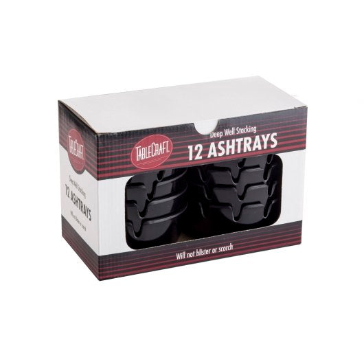 Tablecraft Black Ashtray 12, 12 Count (6 Pack) - DOT product image 1