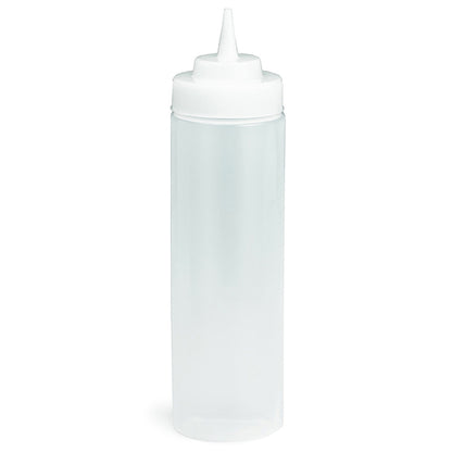 Tablecraft 12 Ounce Widemouth Natural Dispenser Squeeze Bottle, 1 x 36 each Case - Squeeze Bottles & Dispensers