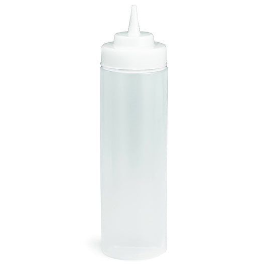 Tablecraft 12 Ounce Widemouth Natural Dispenser Squeeze Bottle, 1 x 36 each Case - Squeeze Bottles & Dispensers