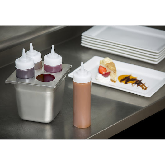 Tablecraft 12 Ounce Widemouth Natural Dispenser Squeeze Bottle, 1 x 36 each Case - DOT product image 3