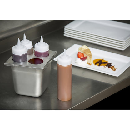 Tablecraft 12 Ounce Widemouth Natural Dispenser Squeeze Bottle, 1 x 36 each Case - DOT product image 3