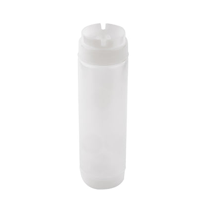 Tablecraft 24 Ounce Invertatop Valvetop Squeeze Dispenser, 1 x 12 each Case - Squeeze Bottles & Dispensers