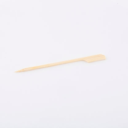 Tablecraft 4.5 Inch Bamboo Paddle Pick, 1 x 100 ct Case - GS1 product shown out of package