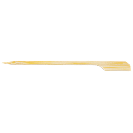 Tablecraft 4.5 Inch Bamboo Paddle Pick, 1 x 100 ct Case - GS1 product shown out of package