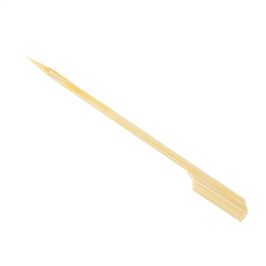 Tablecraft 4.5 Inch Bamboo Paddle Pick, 1 x 100 ct Case - GS1 product shown out of package
