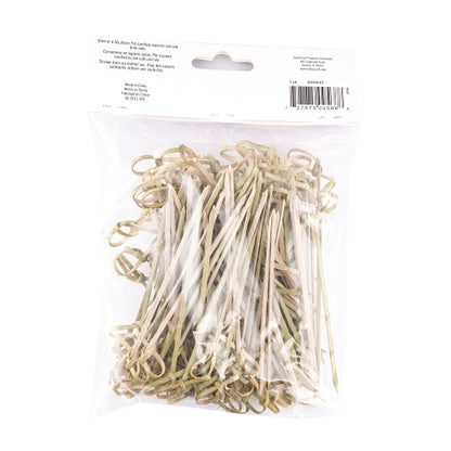 Tablecraft 4.5 Knot Bamboo Pick, 12 x 100 each Case - DOT product image 4
