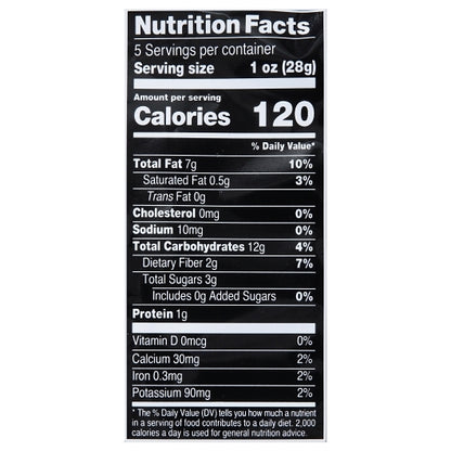 Terra Chips Sweets & Beets, 12 x 5 oz Case - Nutrition facts label