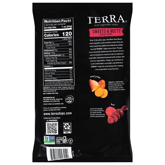 Terra Chips Sweets & Beets, 12 x 5 oz Case - Alternate product angle or state