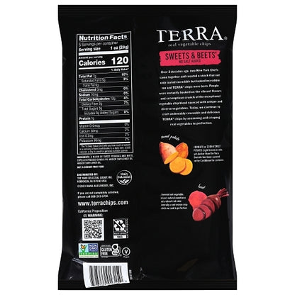 Terra Chips Sweets & Beets, 12 x 5 oz Case - Alternate product angle or state