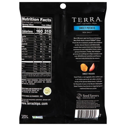 Terra Crinkles Sweets Chips, 8 x 2 oz Case - Alternate product angle or state